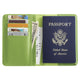 variant:40378548748333 Smooth Trip RFID Blocking Passport Wallet - Green