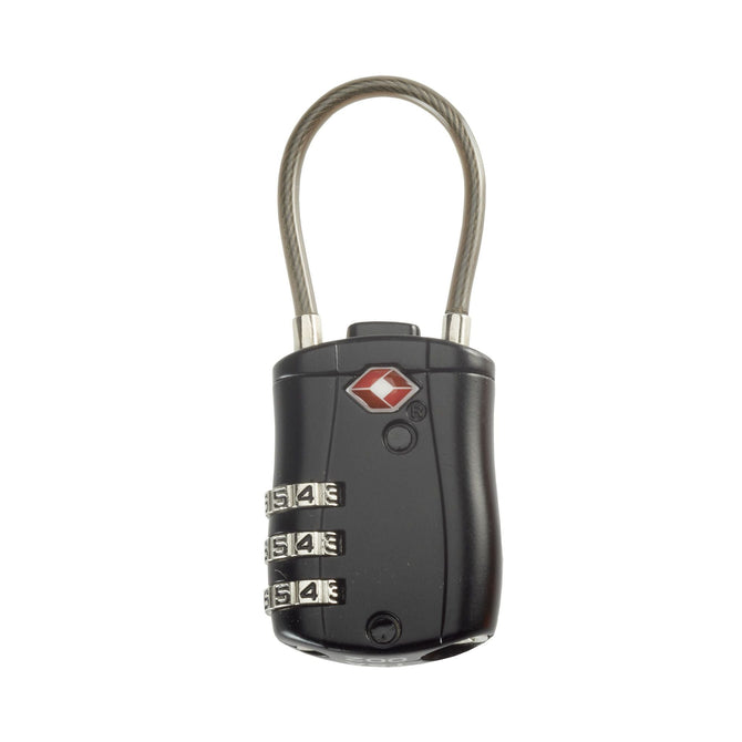 variant:42520111153197 Smooth Trip TSA Accepted Combination Cable Lock - Black