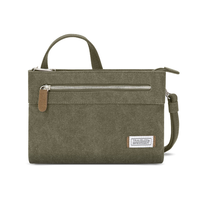 variant:41193688629293 Anti-Theft Heritage Small Crossbody - Sage