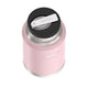 variant:43981562216493 24 oz Stainless Steel Food Jar w Spoon - Sunset Pink