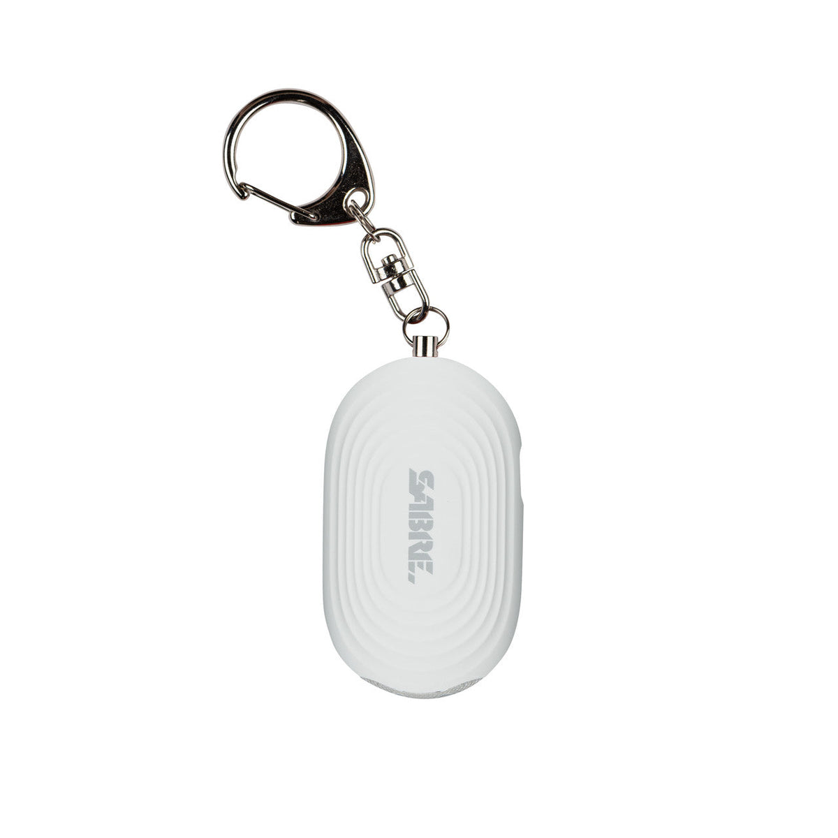 variant:44139250286637 SABRE Personal Alarm with LED Light and Snap Hook White