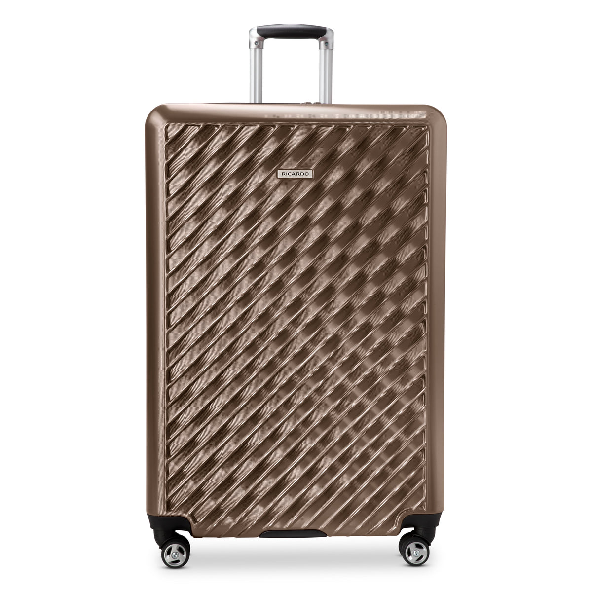 variant:41685997355053 RBH Melrose Hardside Large Checked Spinner Luggage - Bronze