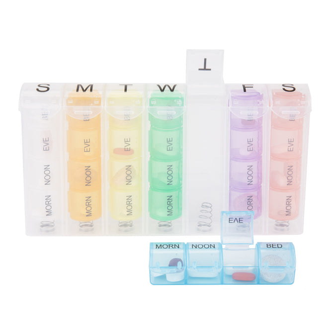 7 Day Pill Organizer With Carry Case