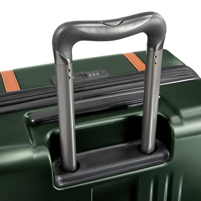 variant:41691520270381 RBH Montecito 2.0 Large Checked Spinner Luggage - Hunter Green