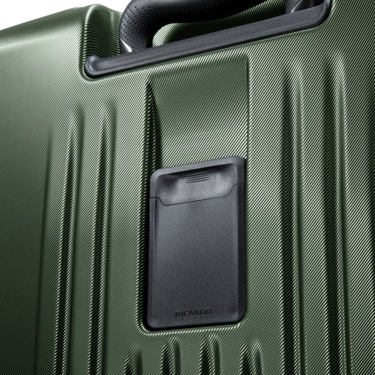 variant:41691520270381 RBH Montecito 2.0 Large Checked Spinner Luggage - Hunter Green