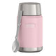 variant:43981562216493 24 oz Stainless Steel Food Jar w Spoon - Sunset Pink