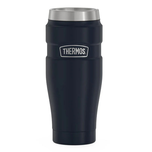 variant:43981586006061 16 oz Stainless Steel  Travel Tumbler - Matte Midnight Blue