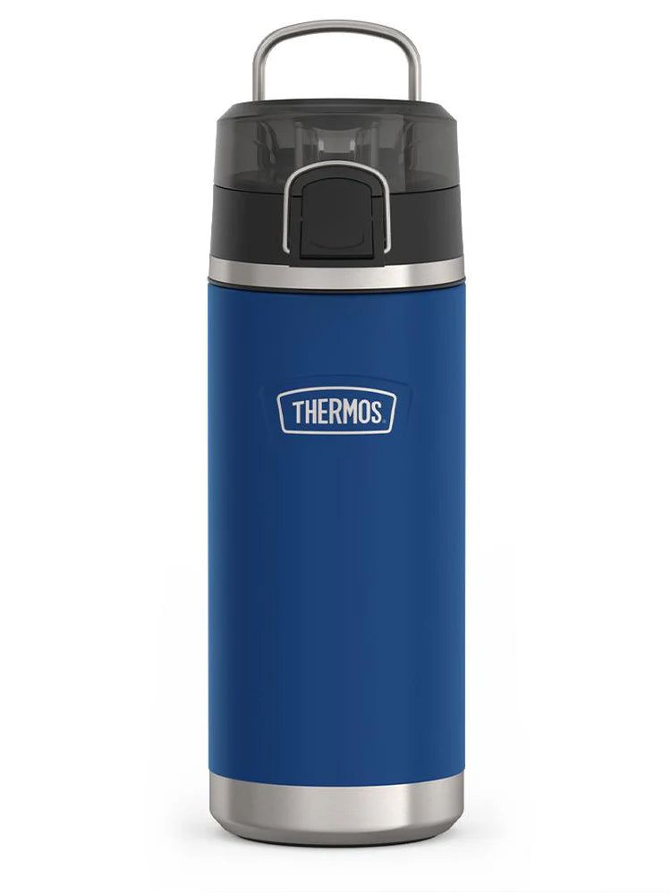 variant:43981584465965 Thermos 18 oz Stainless Steel Kids Water Bottle w Spout Lid - Navy
