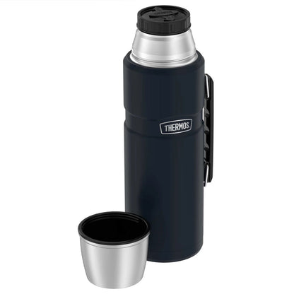 variant:43981587382317 2 L Stainless Steel Beverage Bottle - Matte Midnight Blue