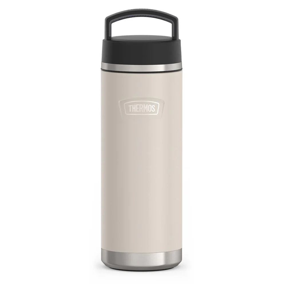 variant:43981583056941 24oz Icon Stainless Steel Water Bottle w Screw Top - Sandstone
