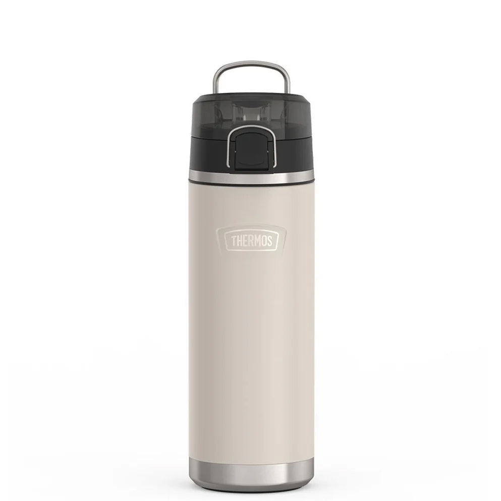 variant:43981571457069 24oz Icon Stainless Steel Water Bottle w Spout - Sandstone