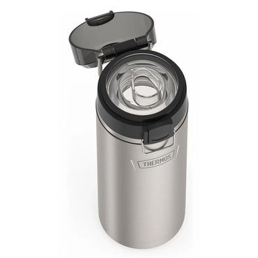 variant:43981571424301 24oz Icon Stainless Steel Water Bottle w Spout - MATTE STAINLESS STEEL