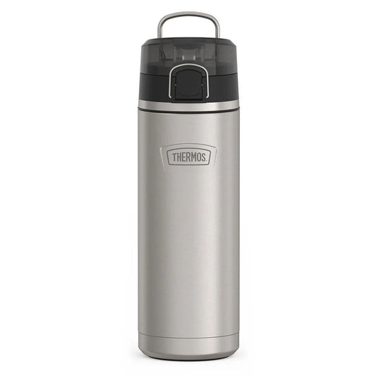 variant:43981571424301 24oz Icon Stainless Steel Water Bottle w Spout - MATTE STAINLESS STEEL