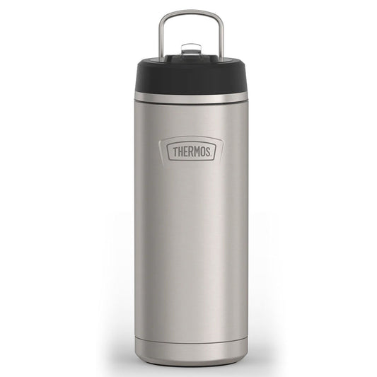 variant:43981583745069 32 oz Stainless Steel Water Bottle w Straw Lid - Matte Stainless Steel