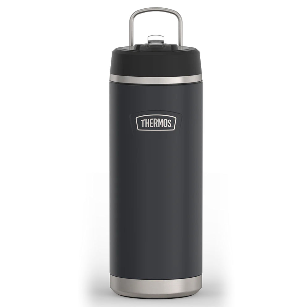 variant:43981583876141 32 oz Stainless Steel Water Bottle w Straw Lid - Granite