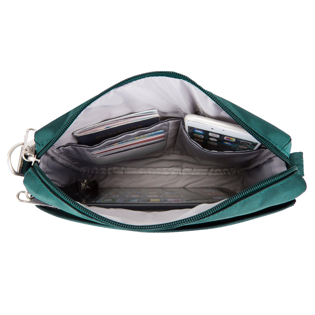 variant:43103016222765 Travelon Anti Theft Classic Small E W Crossbody -Spruce