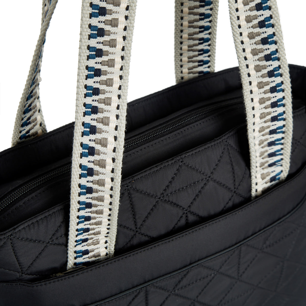 variant:42099030294573 travelon tote - Black Boho