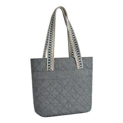 variant:42099030229037 travelon tote - Gray Boho