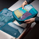 variant:42999677419712 travelon World Travel Essentials Set of 3 Soft Packing Cubes Peacock Teal 