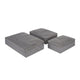 variant:46346289545408 travelon World Travel Essentials Set of 3 Soft Packing Cubes Gray Heather