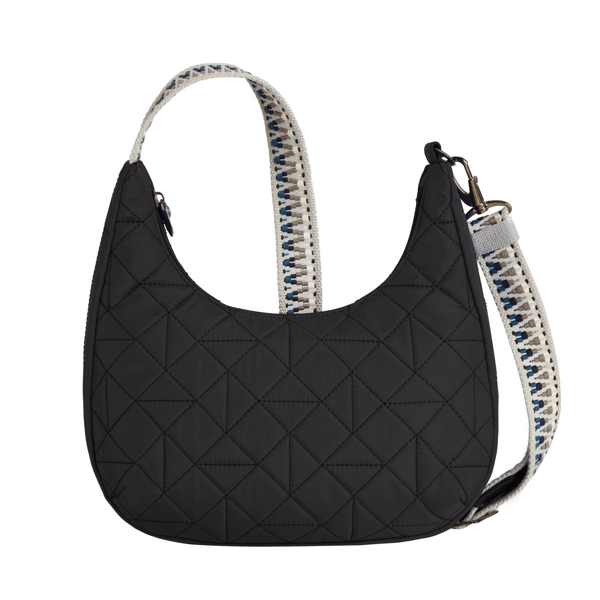 variant:42099030687789 travelon Boho Anti Theft Slouchy Crossbody - Black