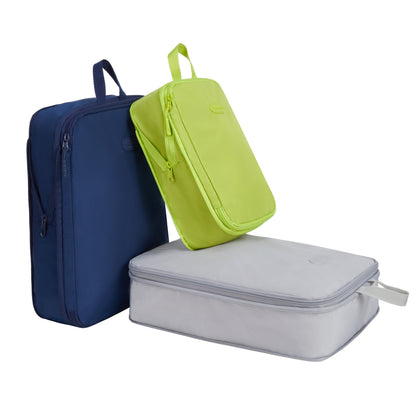 variant:43452757245997 travelon Set of 3 Compression Packing Cubes - cool tones