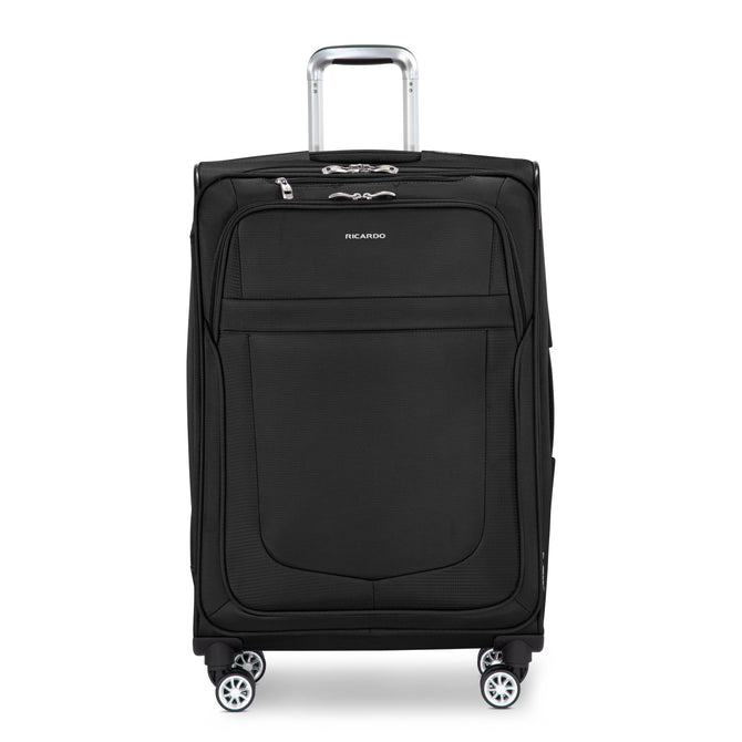 variant:41686000631853 RBH Hermosa Softside Large Checked Spinner Luggage - Black