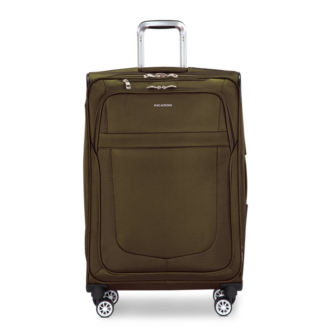 variant:41686000664621 RBH Hermosa Softside Large Checked Spinner Luggage - Olive Sage
