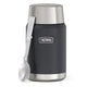 variant:43981562249261 24 oz Stainless Steel Food Jar w Spoon - Granite