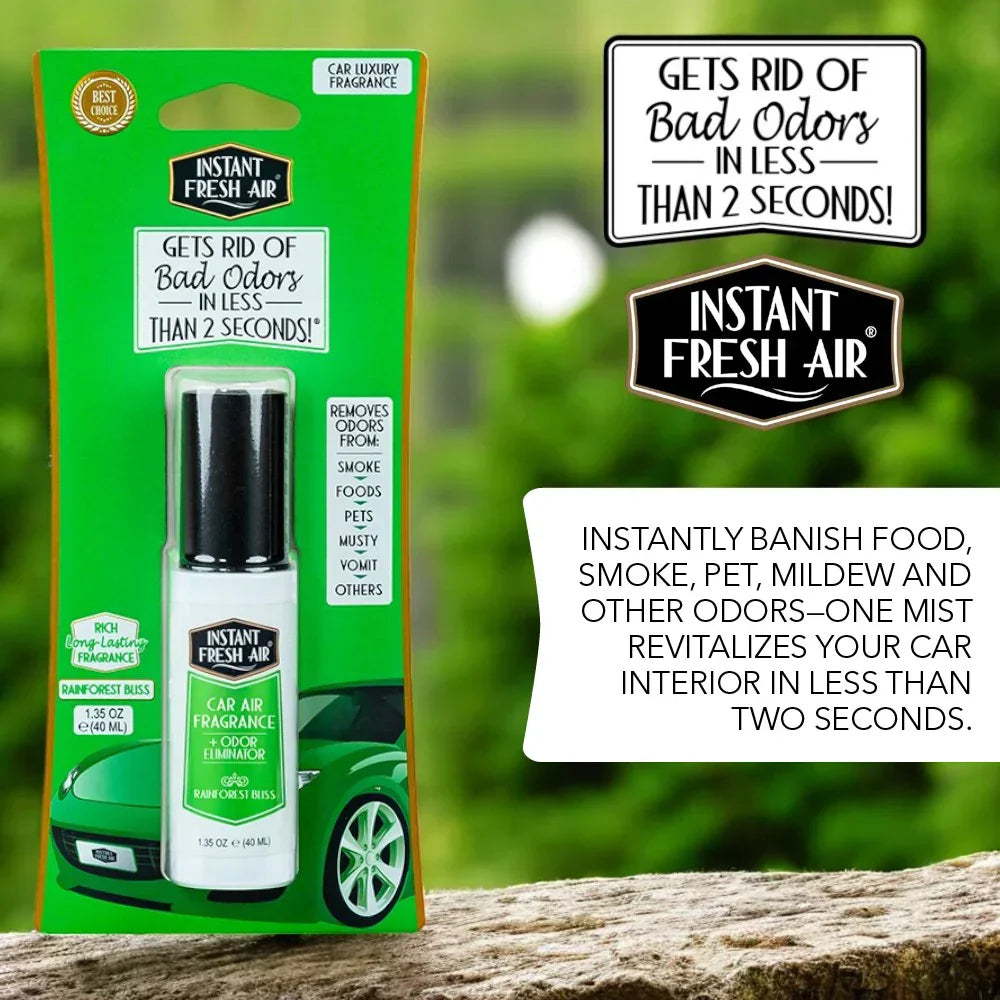 variant:66871724310573 Instant Fresh Air Car Air Fragrance - Rainforest Bliss