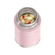 variant:43981562216493 24 oz Stainless Steel Food Jar w Spoon - Sunset Pink