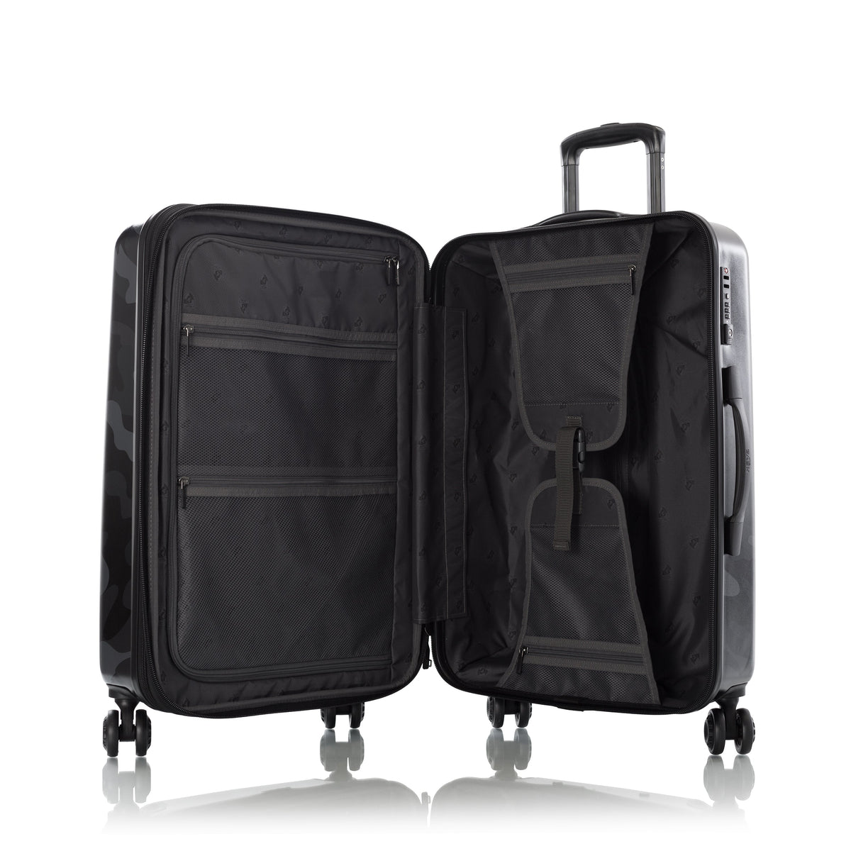 variant:43392578158784 Camo 26" Hardside Medium Checked Luggage Black Camo