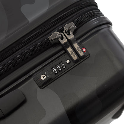 variant:43392578158784 Camo 26" Hardside Medium Checked Luggage Black Camo