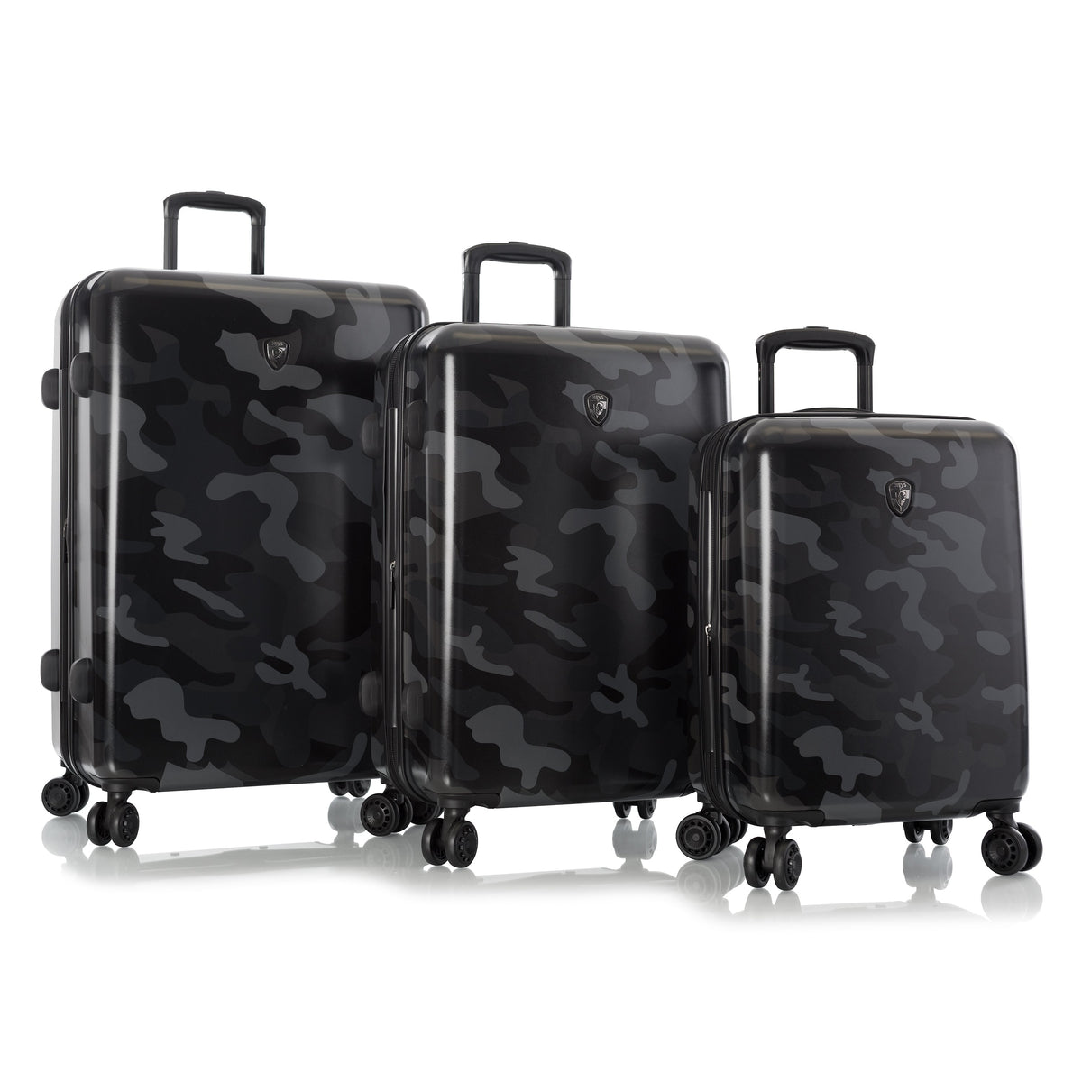 variant:43392578158784 Camo 26" Hardside Medium Checked Luggage Black Camo