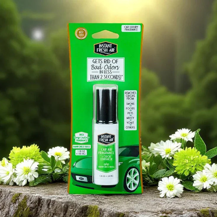variant:66871724310573 Instant Fresh Air Car Air Fragrance - Rainforest Bliss