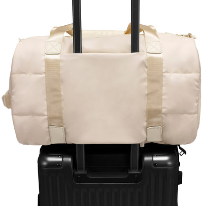 variant:43211071979712 The Puffer Softside Carry-On Duffel Bag Ivory