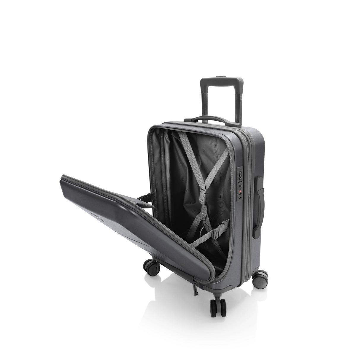 variant:46556921626816 EZ Fashion Hardside 21" Carry-On Luggage Charcoal