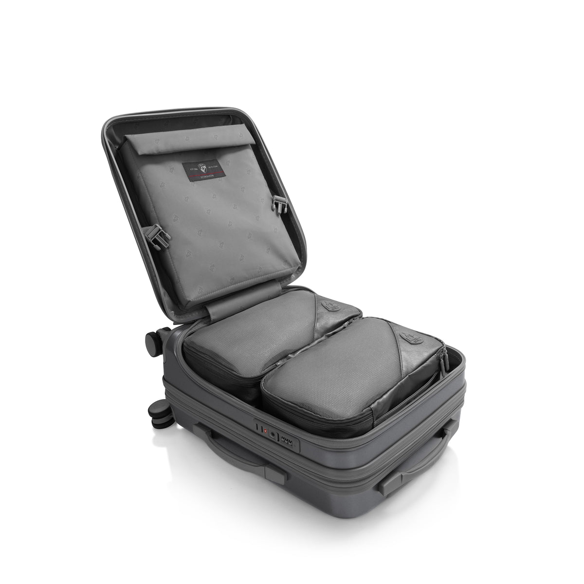 variant:46556921626816 EZ Fashion Hardside 21" Carry-On Luggage Charcoal