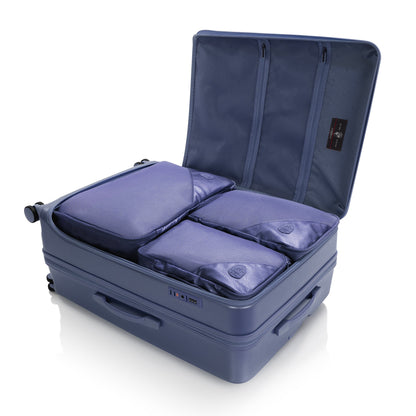 variant:46557048963264 EZ Fashion Hardside 30" Large Checked Luggage Navy