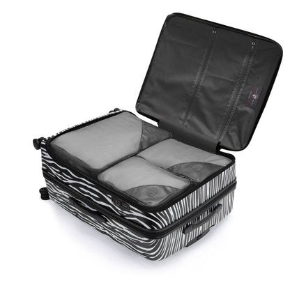variant:44482346352832 EZ Fashion Hardside 30" Large Checked Luggage Zebra