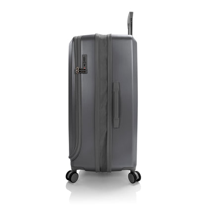 variant:46557048897728 EZ Fashion Hardside 30" Large Checked Luggage Charcoal