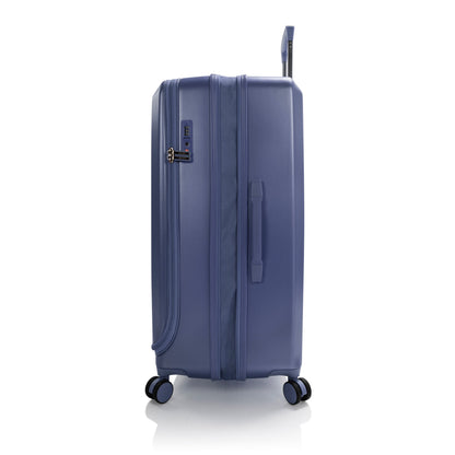 variant:46557048963264 EZ Fashion Hardside 30" Large Checked Luggage Navy