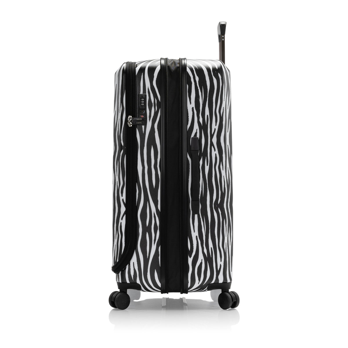 variant:44482346352832 EZ Fashion Hardside 30" Large Checked Luggage Zebra