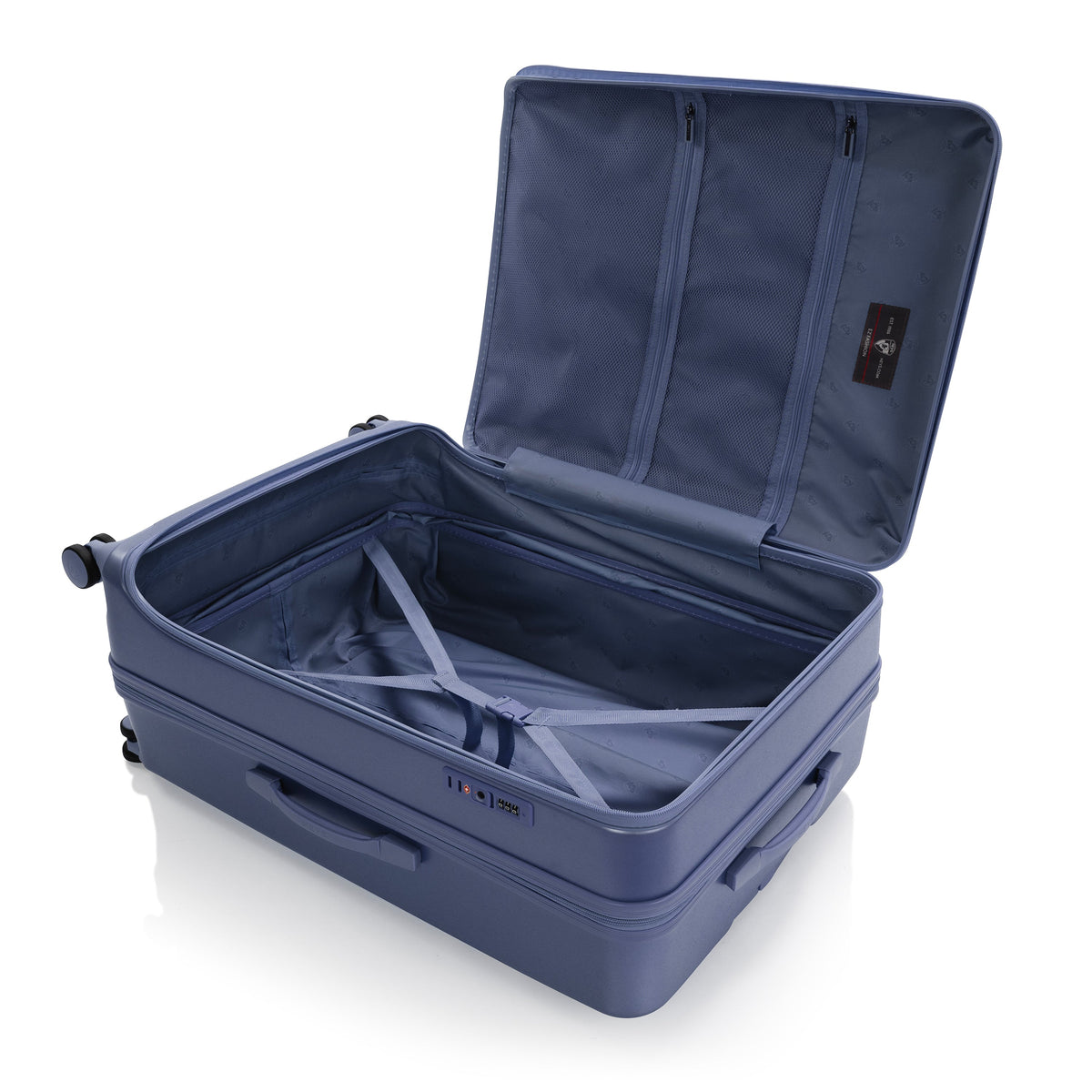 variant:46557048963264 EZ Fashion Hardside 30" Large Checked Luggage Navy