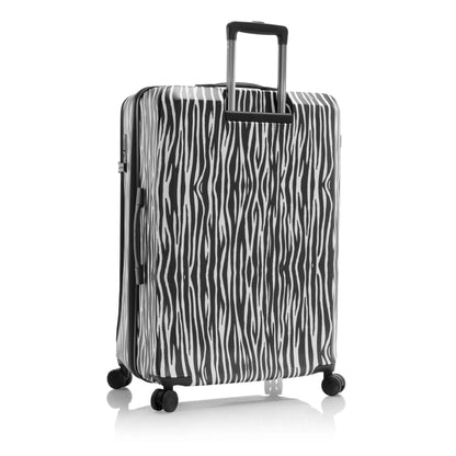 variant:44482346352832 EZ Fashion Hardside 30" Large Checked Luggage Zebra
