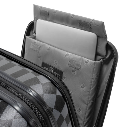 variant:44482346352832 EZ Fashion Hardside 30" Large Checked Luggage Zebra