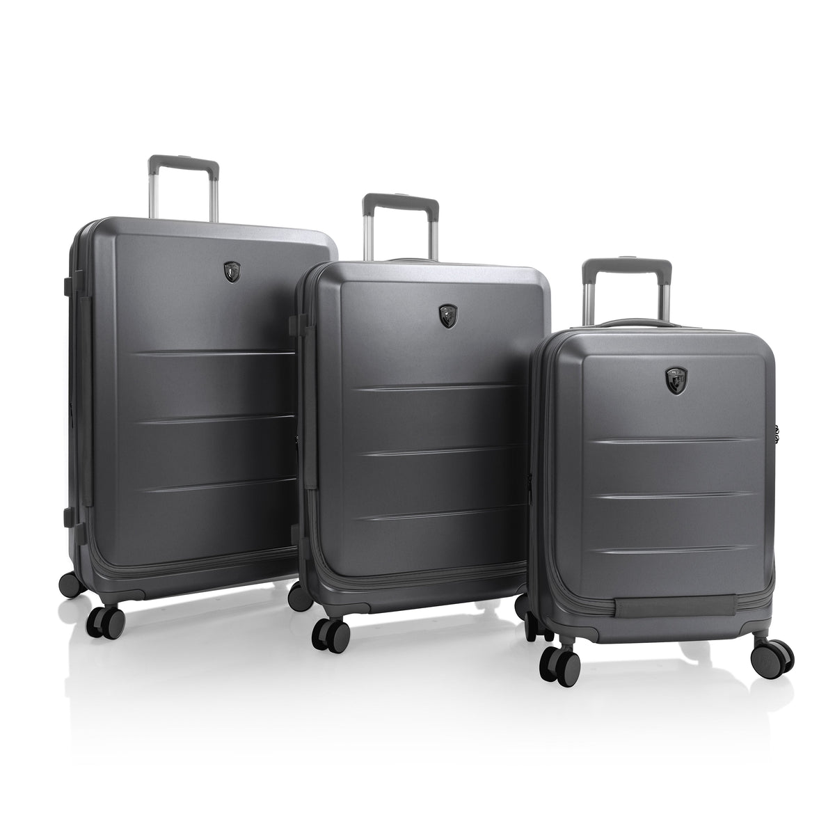 variant:46557048897728 EZ Fashion Hardside 30" Large Checked Luggage Charcoal