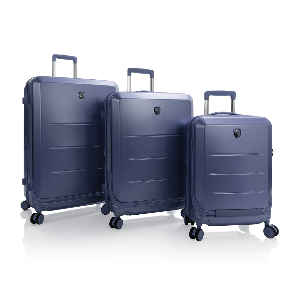 variant:46557048963264 EZ Fashion Hardside 30" Large Checked Luggage Navy
