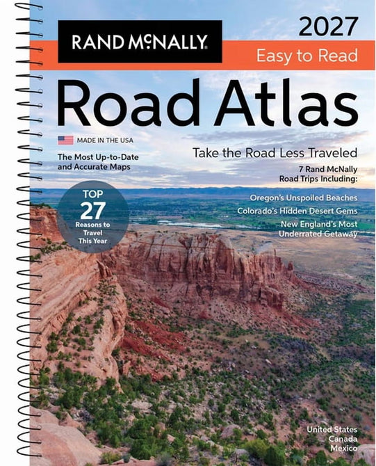 2027 Easy to Read Midsize Road Atlas