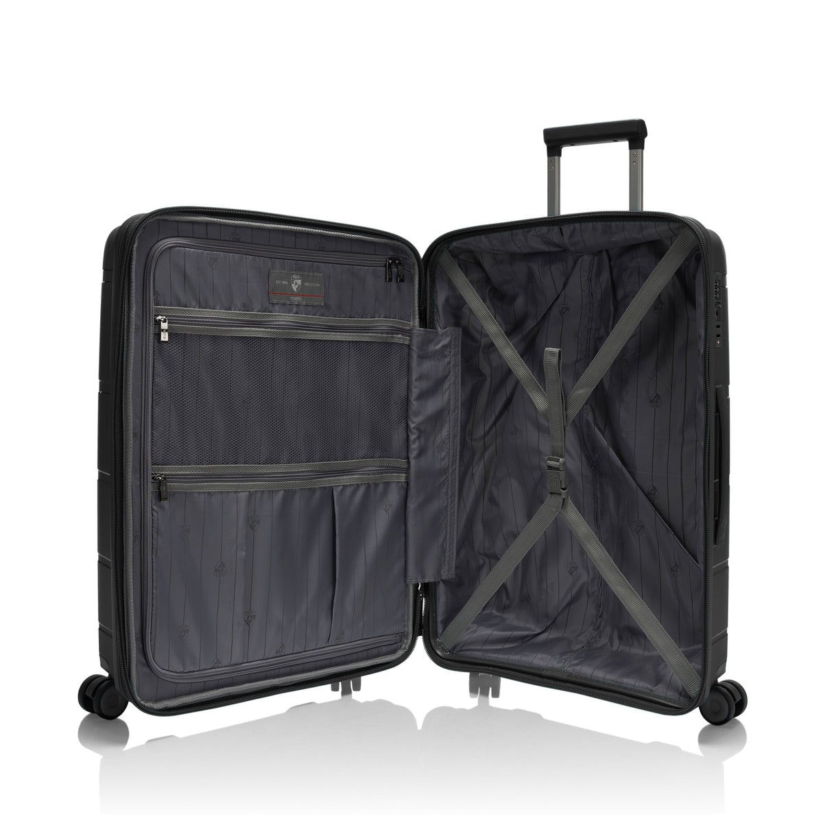 variant:46557094019264 Fortis 26" Hardside Medium Check-In Luggage Black